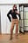 Corduroy Mid Waist Pants