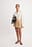 Cotton Pleated Mini Skirt