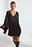 Crinkle Satin Open Back Mini Dress