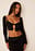 Cut-out-Top mit langen Ärmeln