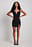 Deep Neckline Mini Dress