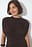 Topp i jersey med drapering