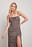 Drawstring Chest Midi Dress