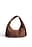 Wildledertasche mit Faldendetail