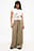 Elastic Waist Mid Rise Satin Pants