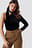 Velvet One Shoulder Top