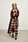 Maxifrakke i uldblanding med faux fur
