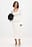 Fine Knitted Trumpet Sleeve Midi Dress