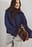 Folded Sleeve Knitted Sweater
