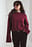 Strikket sweater med foldet ærme