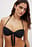 Bandeau-bikinitop med binding foran
