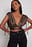 Satin-Top mit Bindedetail