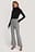 Flared Houndsthooth Trousers