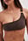 Gold Detailed One Shoulder Bikini Top