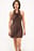 Halterneck Draped Satin Mini Dress
