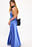 Maxikleid aus Satin mit Neckholder