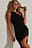 Robe à une épaule avec fronces