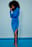 High Neck Draped Midi Dress