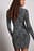High Neck Glitter Mini Dress