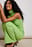 Geripptes Maxikleid mit hohem Ausschnitt