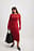 Midikleid mit Strickdetails