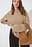 Knitted Mohair Blend Round Neck Sweater