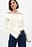 Knitted Off Shoulder Button Sweater