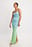 Ombre maxi strikkjole
