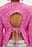 Knitted Open Back Balloon Sleeve Sweater