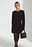 Strick-Minikleid mit gepolsterten Schultern