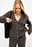 Rippstrick-Cardigan mit V-Ausschnitt