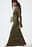 geripptes Strick-Maxikleid