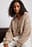 Knitted Short Cable Cardigan