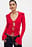 Knitted Tie Detail Ribbed Top