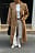 Overdimensioneret trenchcoat i imiteret ruskind