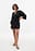 Linen Blend Kaftan Wrap Mini Dress