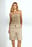 Linen Blend Mid Waist Shorts