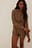 Long Sleeved Linen-blend Playsuit