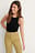 High Neck Ribbed Singlet