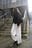 weite Hose mit mittlerer Taille