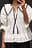 Bluse aus Baumwolle mit besticktem Kragen