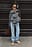 gerade Jeans mit niedriger Taille