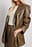 Maxi übergroßer PU-Blazer