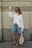 Mid Waist Wide Denim Shorts