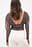 Mesh Marked Waist Top
