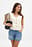 Denim-Shorts mit mittlerer Taille
