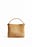 Liten crossbody-tote i semsket skinn
