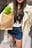 Raw Hem Vintage Look Denim Shorts