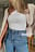 Organic One Shoulder Ribbed Top