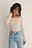 Rib Bare Shoulder Top